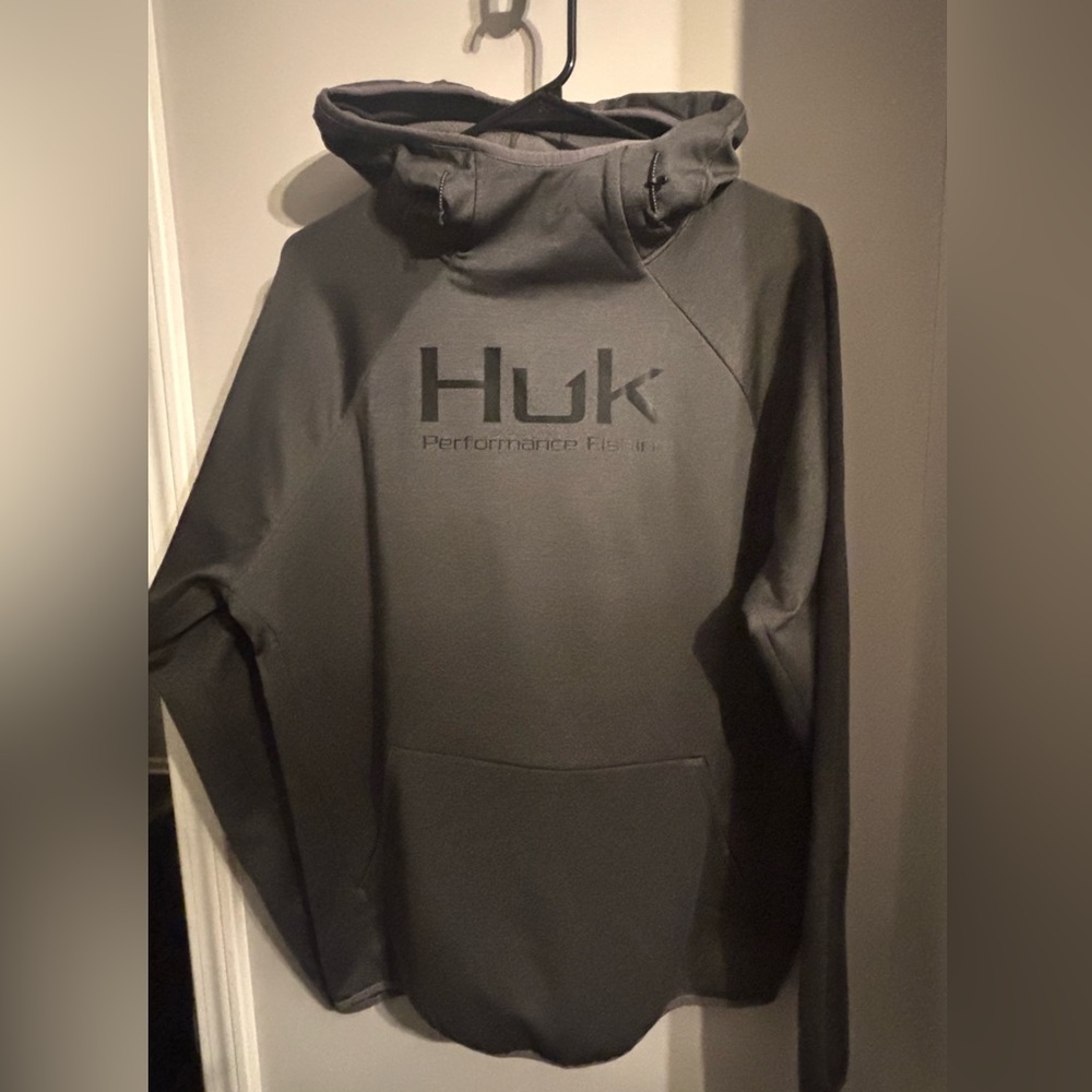 Huk Charcoal Performance Fishing Hoodie